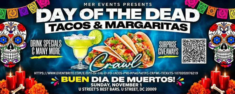 Day of the Dead Halloween Bar Crawl